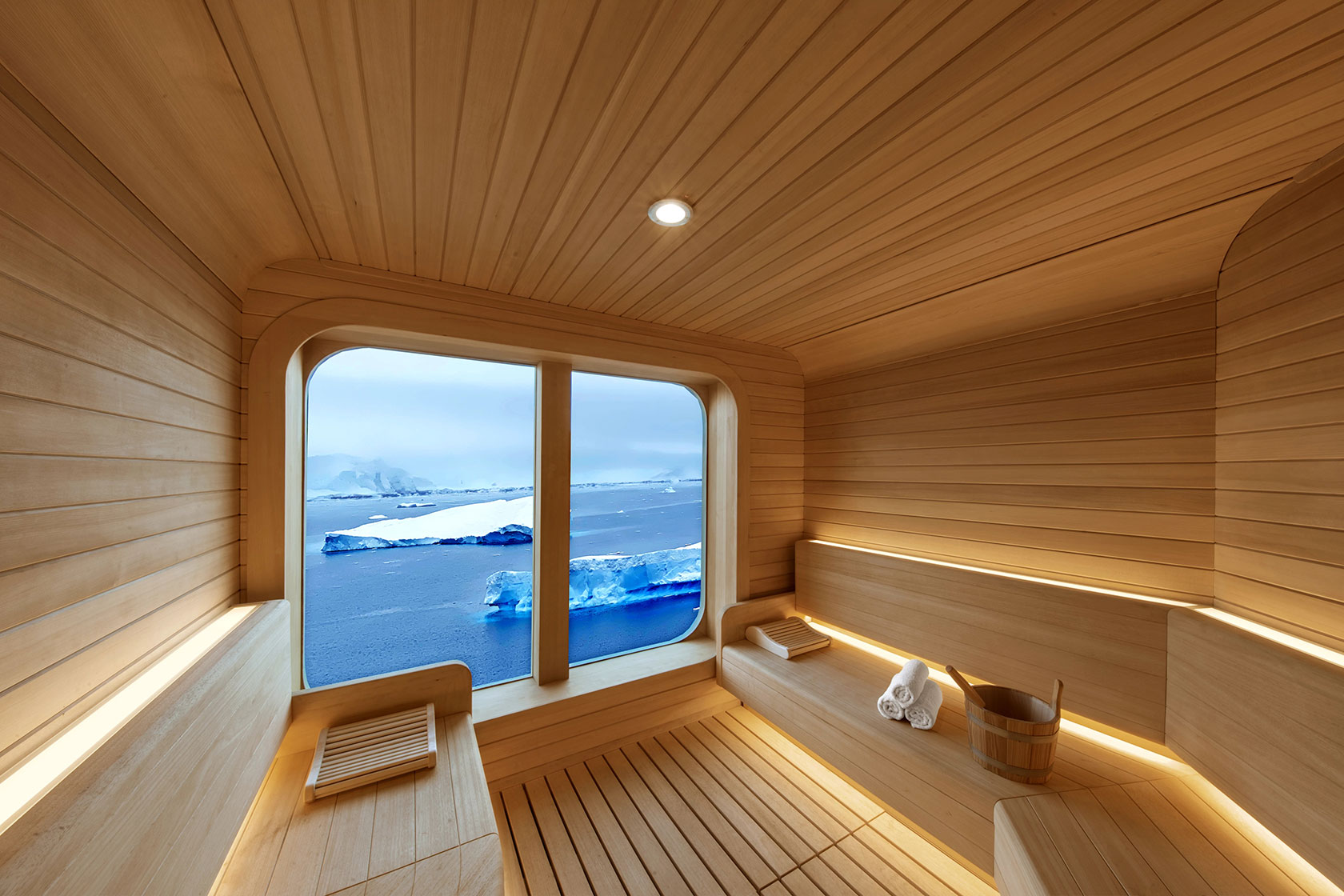 Sauna on board Seabourn Expedition Ships