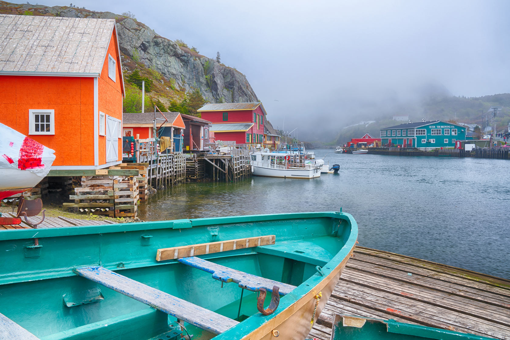 Historic old fishing village of Quidi Vidi in St John's