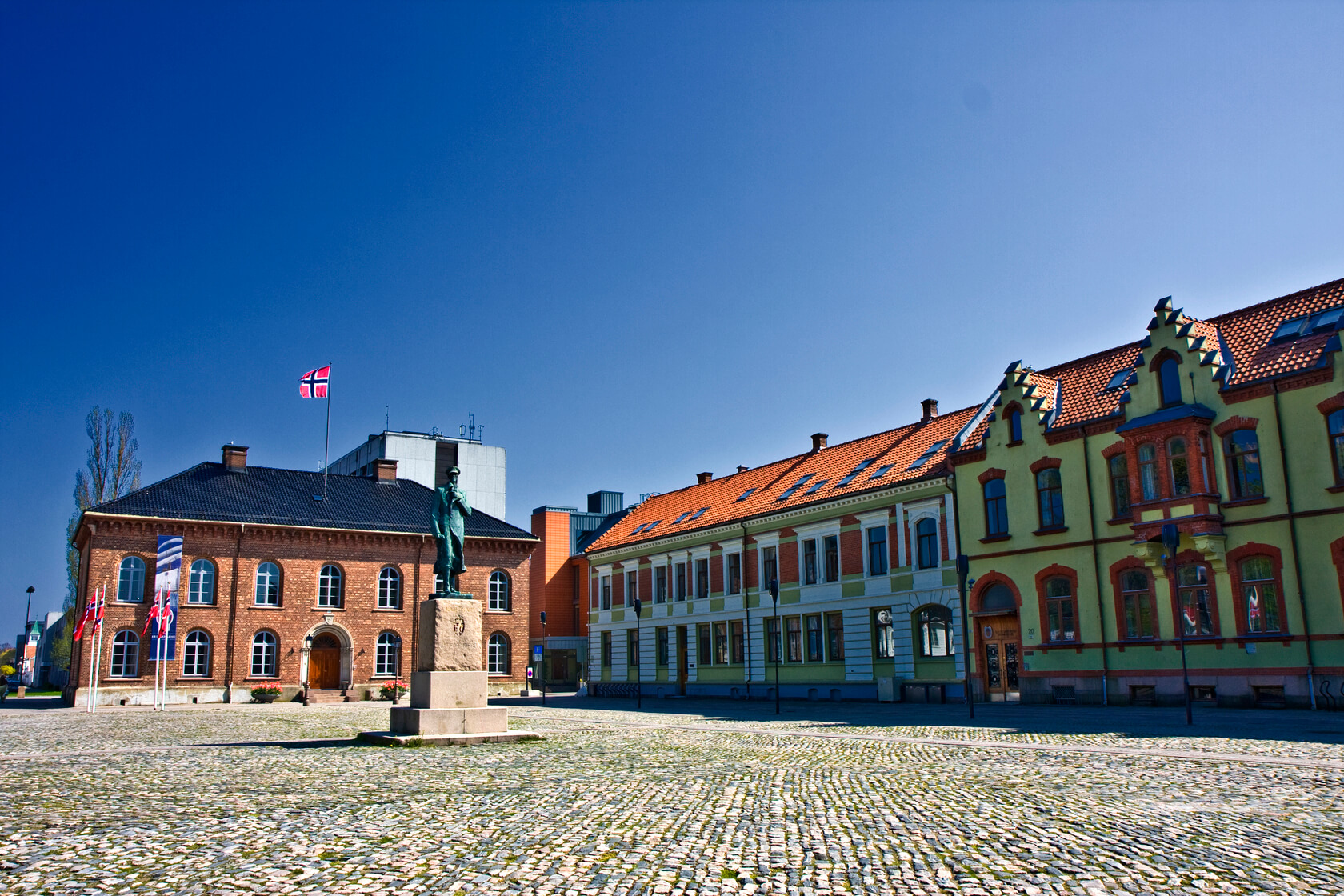 A civil square in Kristiansand 
