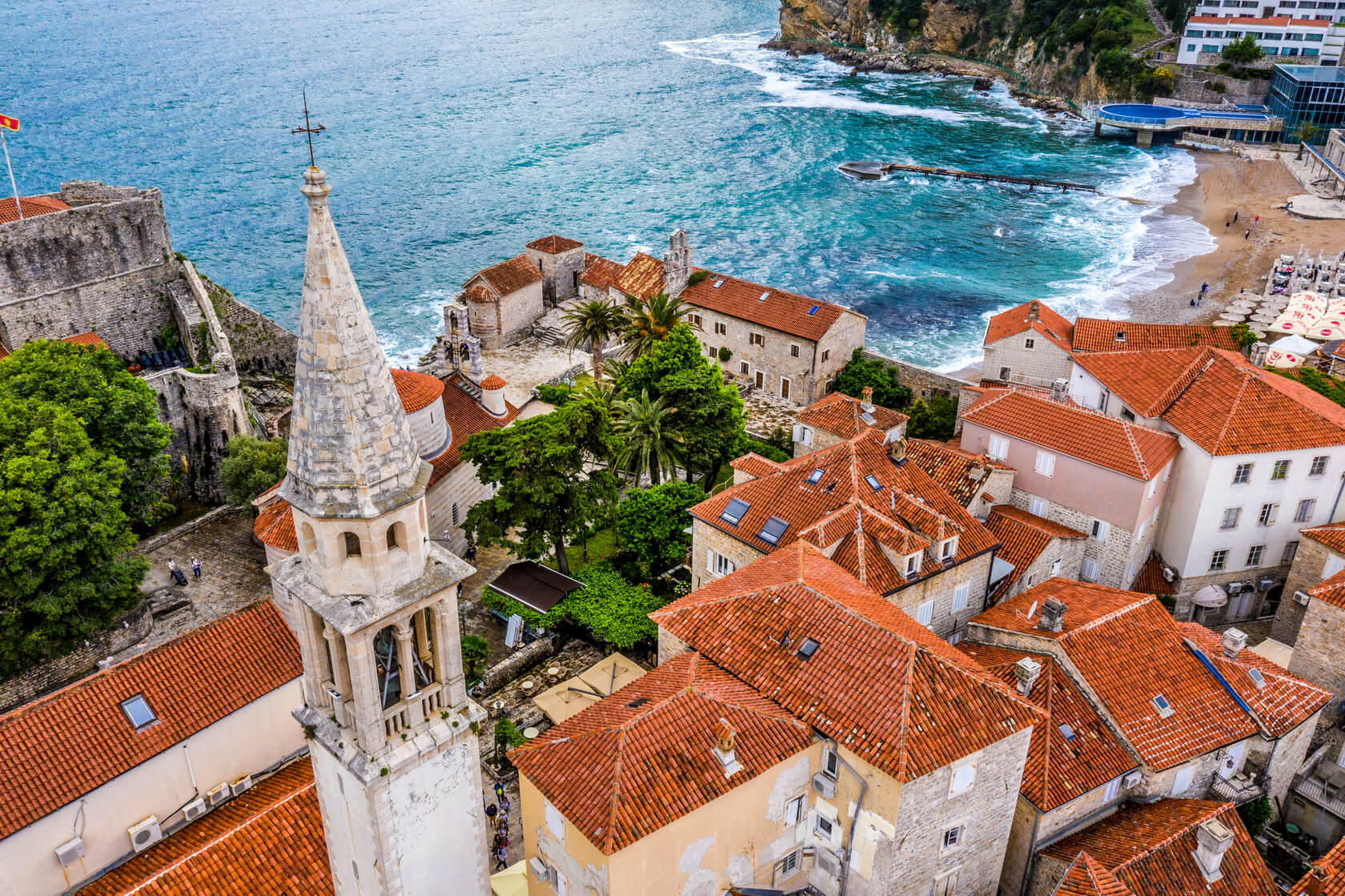 Old Town of Budva, Mediterranean 