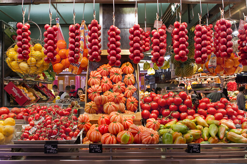 Spain, Catalonia, Barcelona, Boqueria Market