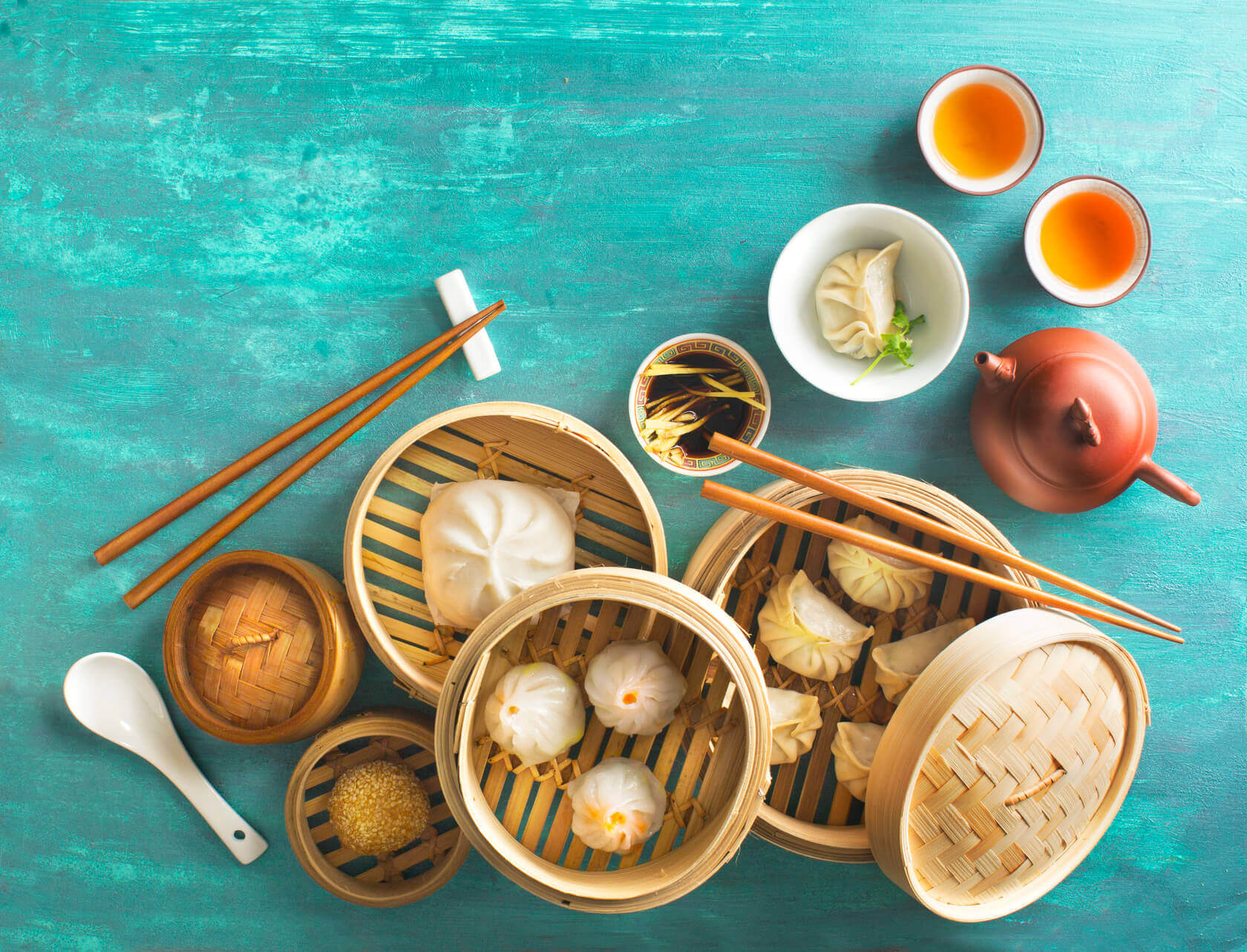 A plate of dim sum from Hong Kong