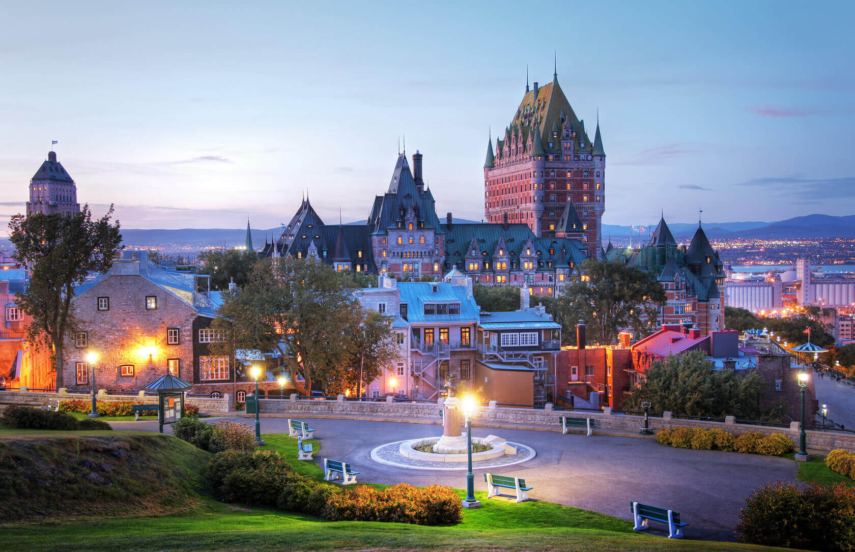 A landscape of view of Quebec Cit. Learn what to do in Quebec City.